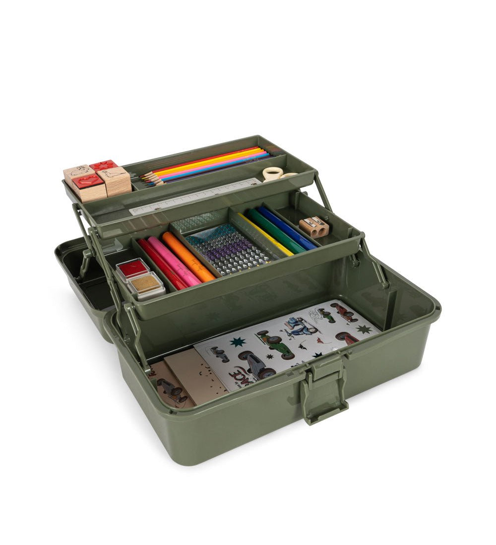 Kreativní kufřík na tvoření – organizér + výtvarné potřeby KONGES SLOJD Olivine | Stylové doplňky pro děti a ženy | Lavly.cz