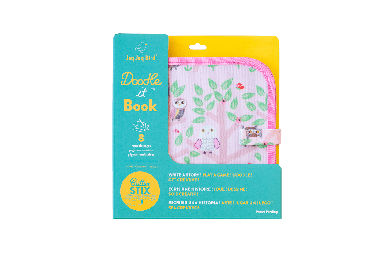 Kreslicí knížka s křídami JAQ JAQ BIRD Sovičky | Stylové doplňky pro děti a ženy | Lavly.cz