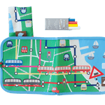 Kreslicí knížka s křídami JAQ JAQ BIRD Vlaky a metro | Stylové doplňky pro děti a ženy | Lavly.cz