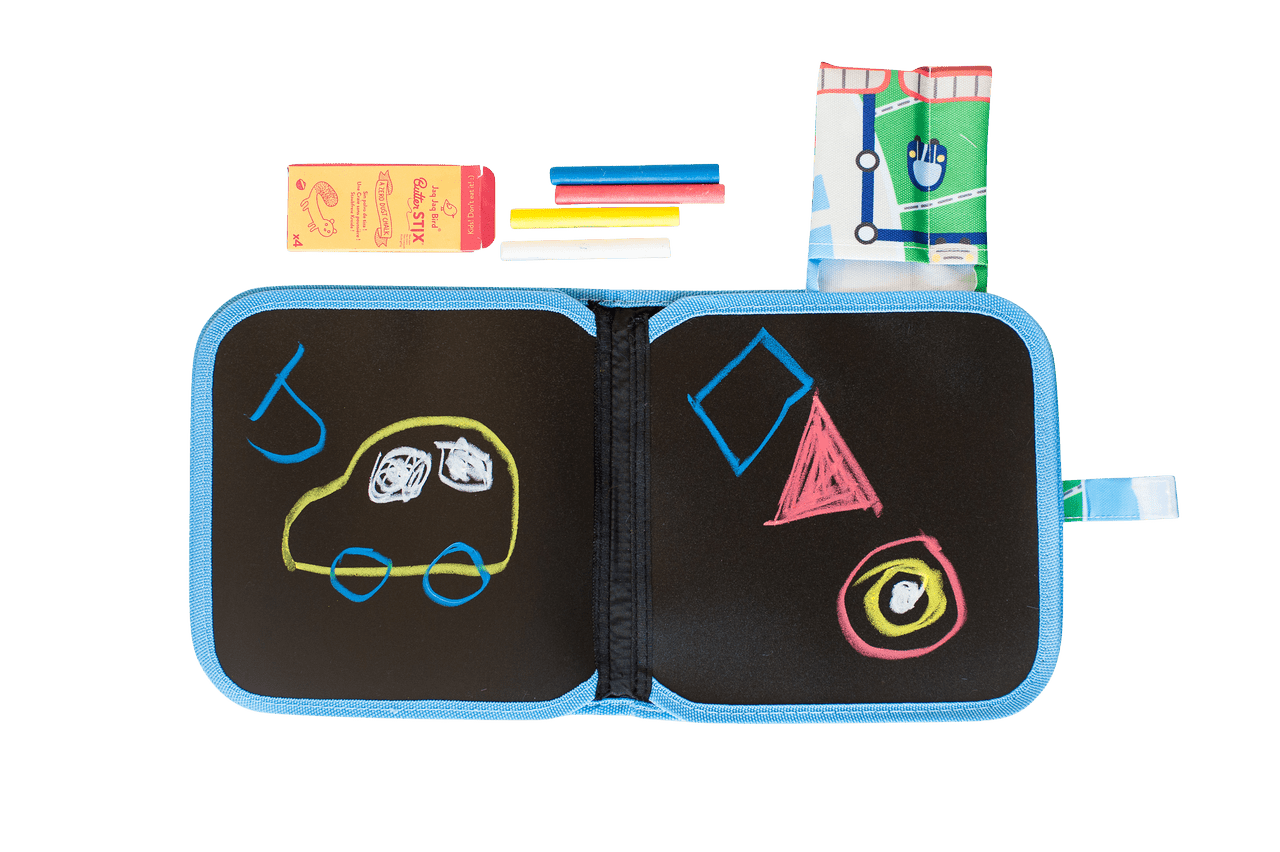 Kreslicí knížka s křídami JAQ JAQ BIRD Vlaky a metro | Stylové doplňky pro děti a ženy | Lavly.cz