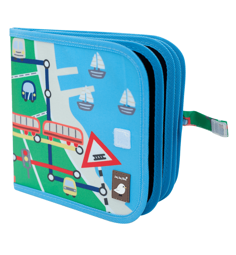 Kreslicí knížka s křídami JAQ JAQ BIRD Vlaky a metro | Stylové doplňky pro děti a ženy | Lavly.cz