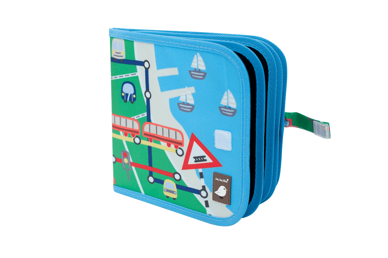 Kreslicí knížka s křídami JAQ JAQ BIRD Vlaky a metro | Stylové doplňky pro děti a ženy | Lavly.cz