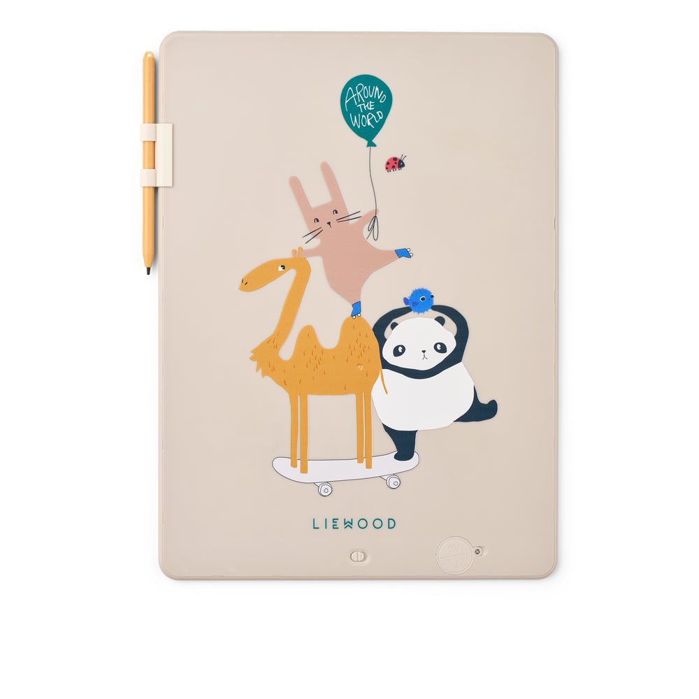 Kreslicí tablet LIEWOOD Zora 13,5" Around the World / Sandy | Stylové doplňky pro děti a ženy | Lavly.cz