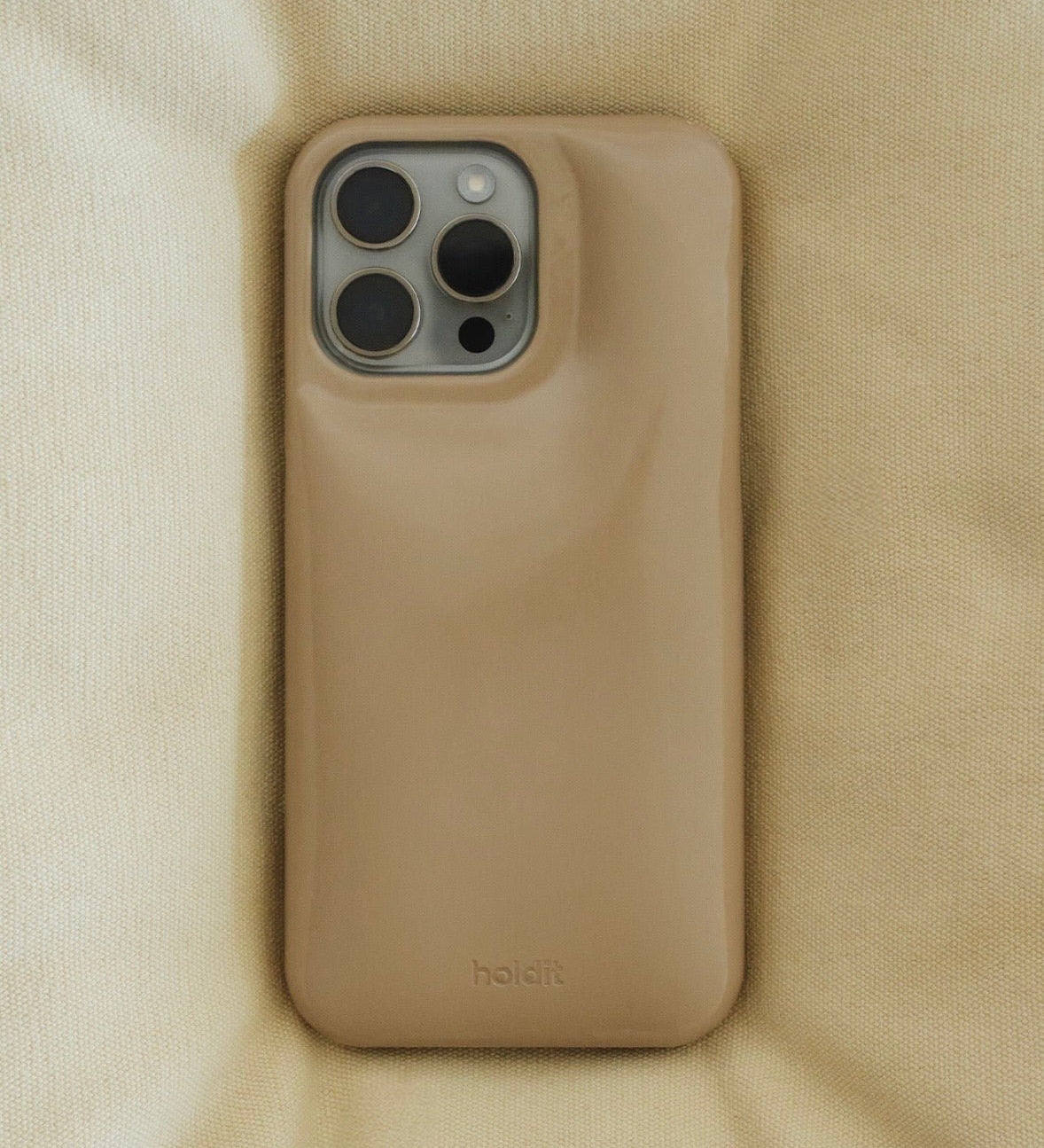 Kryt na iPhone HOLDIT Puffy Beige | Lavly.cz