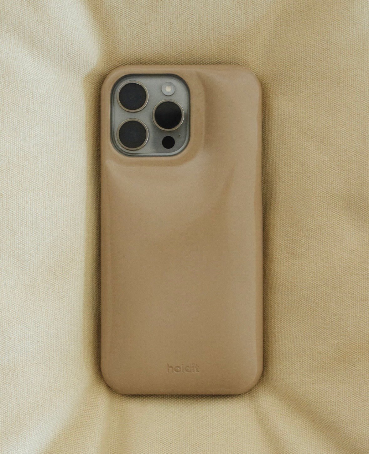 Kryt na iPhone HOLDIT Puffy Beige | Lavly.cz