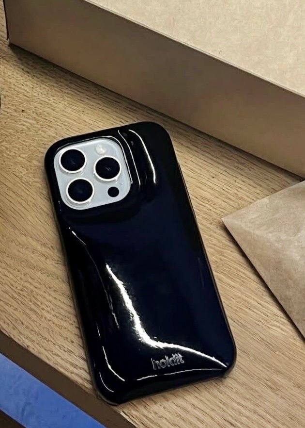 Kryt na iPhone HOLDIT Puffy Black | Lavly.cz