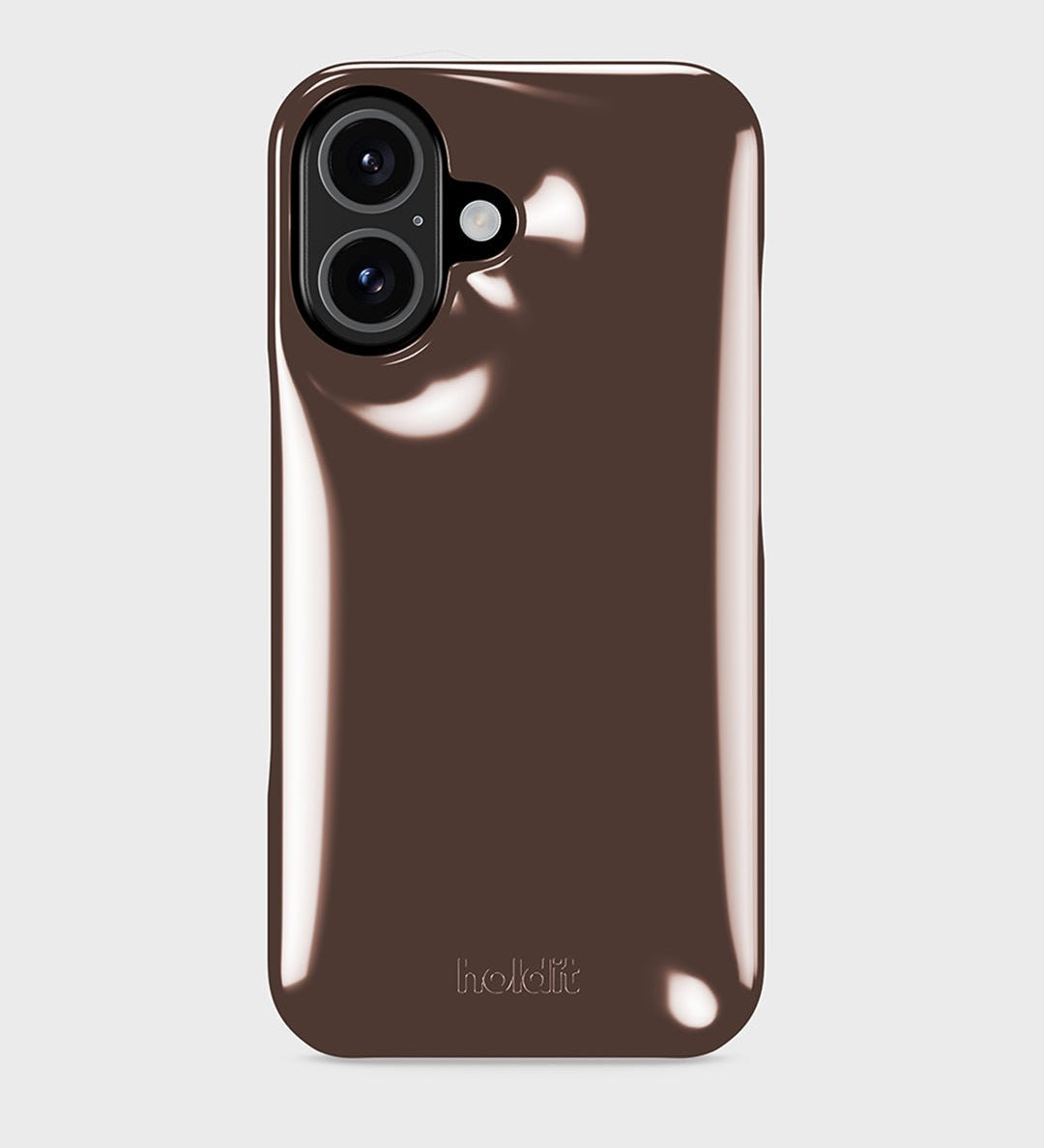 Kryt na iPhone HOLDIT Puffy Chocolate | Lavly.cz