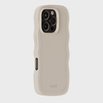 Kryt na iPhone HOLDIT Wavy Light Beige | Lavly.cz