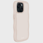 Kryt na iPhone HOLDIT Wavy Light Beige | Lavly.cz