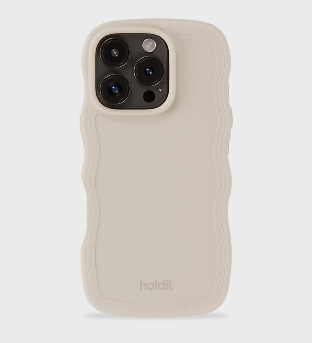 Kryt na iPhone HOLDIT Wavy Light Beige | Lavly.cz