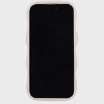 Kryt na iPhone HOLDIT Wavy Light Beige / Transparent | Lavly.cz