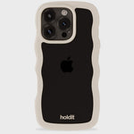 Kryt na iPhone HOLDIT Wavy Light Beige / Transparent | Lavly.cz