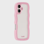 Kryt na iPhone HOLDIT Wavy Pink / Transparent | Lavly.cz
