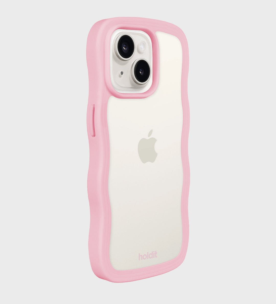 Kryt na iPhone HOLDIT Wavy Pink / Transparent | Lavly.cz