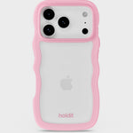 Kryt na iPhone HOLDIT Wavy Pink / Transparent | Lavly.cz