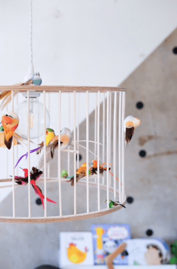 Lustr LAKALUK Birdcage bílý střední | Stylové doplňky pro děti a ženy | Lavly.cz