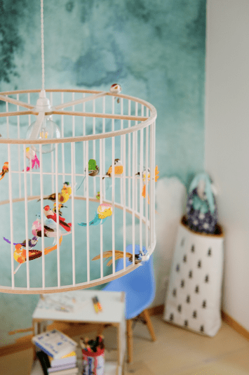 Lustr LAKALUK Birdcage bílý velký | Stylové doplňky pro děti a ženy | Lavly.cz