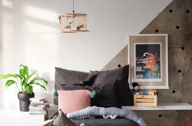 Lustr LAKALUK Birdcage přírodní malý | Stylové doplňky pro děti a ženy | Lavly.cz