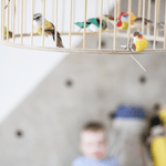 Lustr LAKALUK Birdcage přírodní střední | Stylové doplňky pro děti a ženy | Lavly.cz