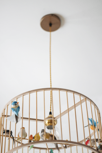 Lustr LAKALUK Birdcage přírodní střední | Stylové doplňky pro děti a ženy | Lavly.cz