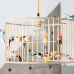 Lustr LAKALUK Birdcage přírodní střední | Stylové doplňky pro děti a ženy | Lavly.cz
