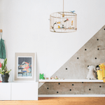 Lustr LAKALUK Birdcage přírodní střední | Stylové doplňky pro děti a ženy | Lavly.cz