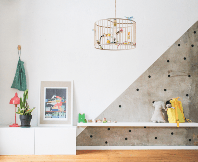 Lustr LAKALUK Birdcage přírodní střední | Stylové doplňky pro děti a ženy | Lavly.cz