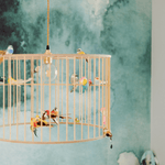 Lustr LAKALUK Birdcage přírodní velký | Stylové doplňky pro děti a ženy | Lavly.cz