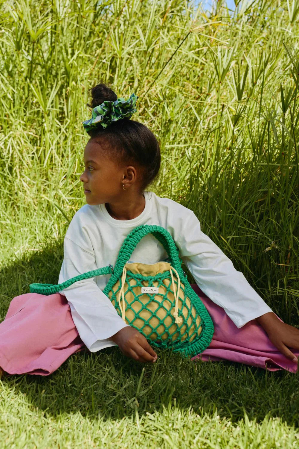 Macrame kabelka STUDIO NOOS Mini Handbag Green Blue Yellow | Lavly.cz