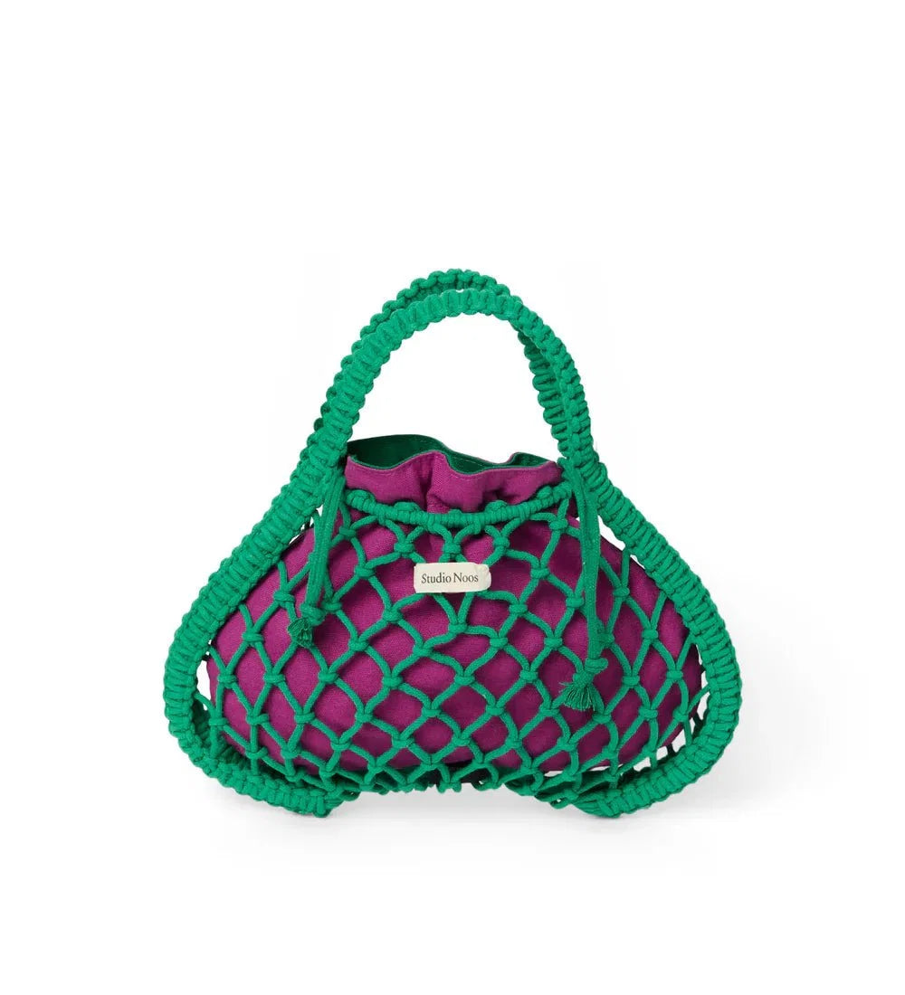 Macrame kabelka STUDIO NOOS Mini Handbag Green Purple Green | Lavly.cz
