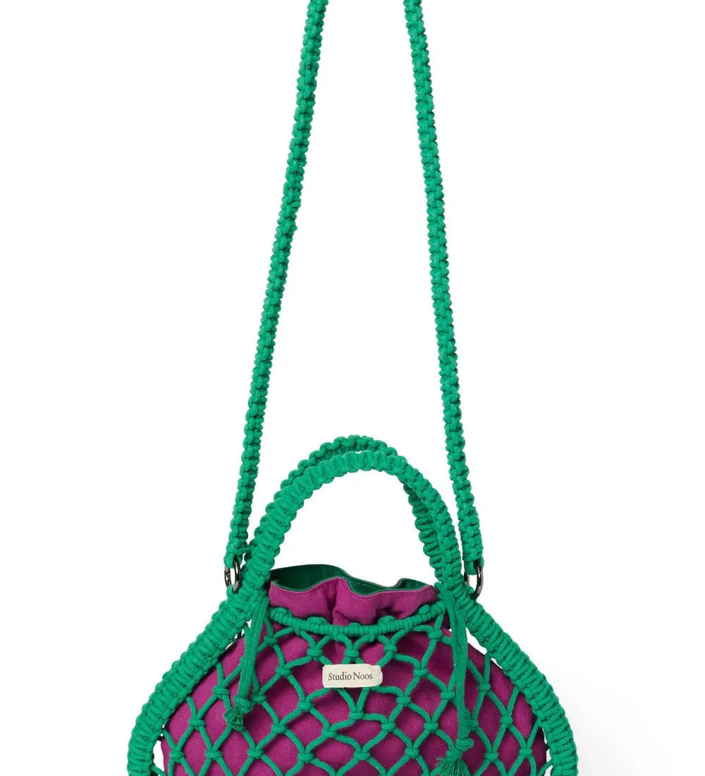Macrame kabelka STUDIO NOOS Mini Handbag Green Purple Green | Lavly.cz