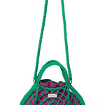 Macrame kabelka STUDIO NOOS Mini Handbag Green Purple Green | Lavly.cz