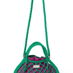Macrame kabelka STUDIO NOOS Mini Handbag Green Purple Green | Lavly.cz