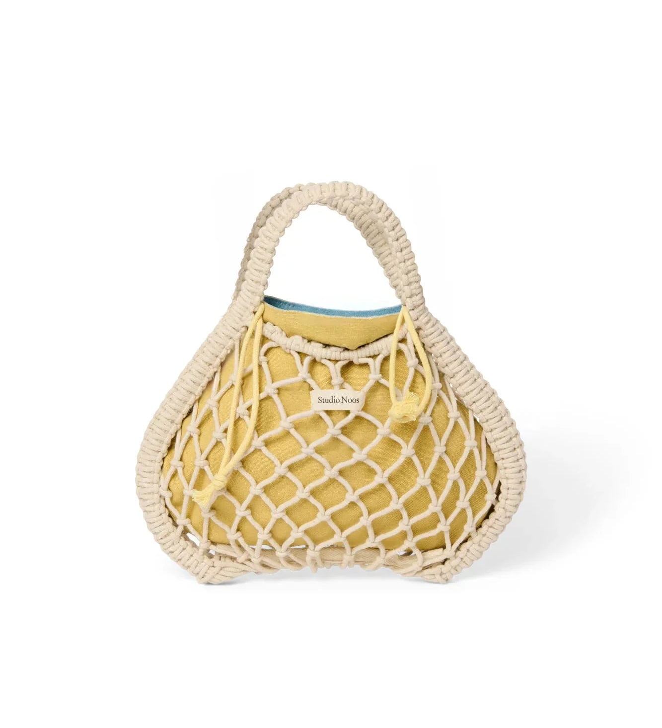 Macrame kabelka STUDIO NOOS Mini Handbag Natural Blue Yellow | Lavly.cz
