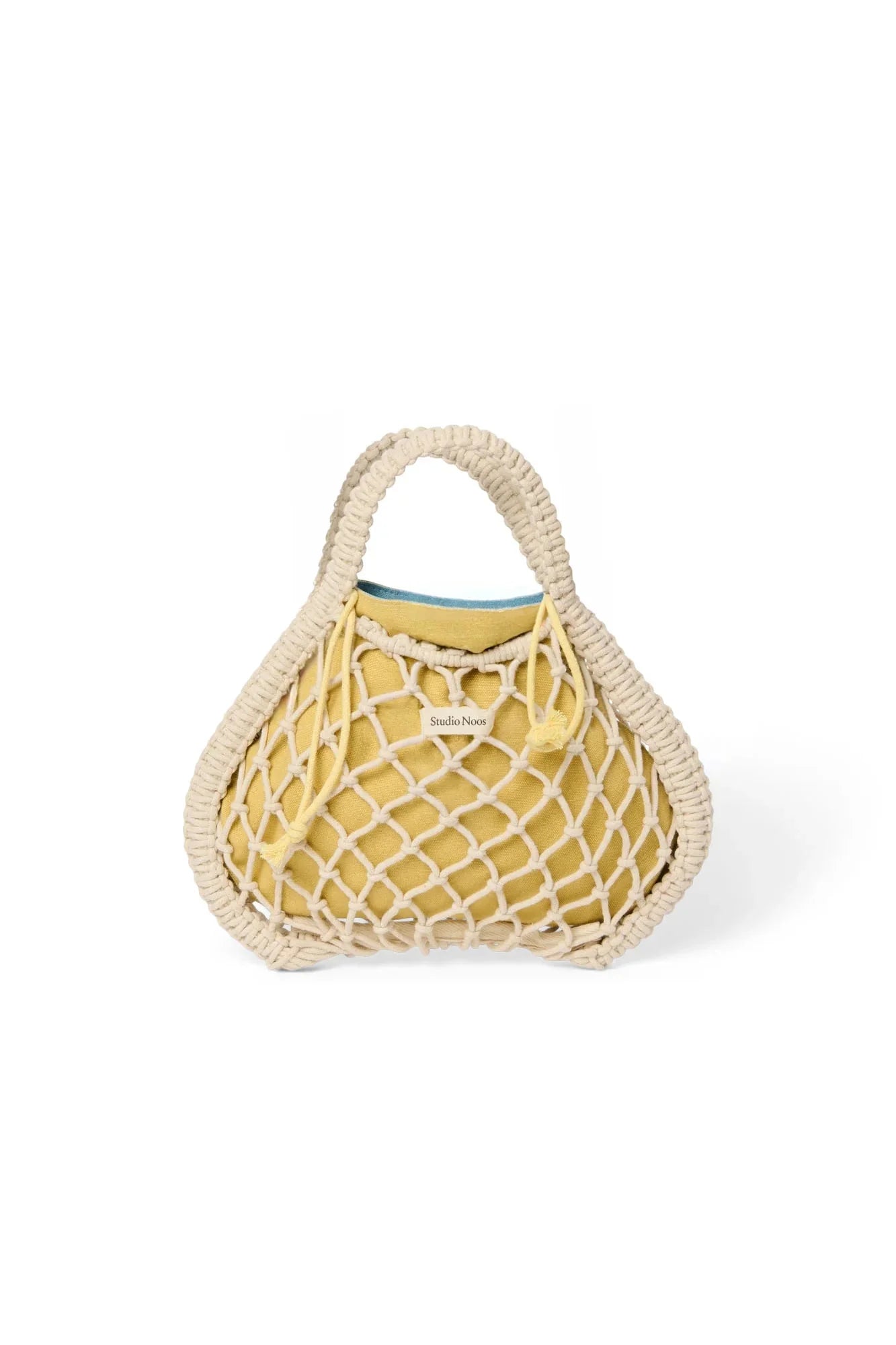Macrame kabelka STUDIO NOOS Mini Handbag Natural Blue Yellow | Lavly.cz