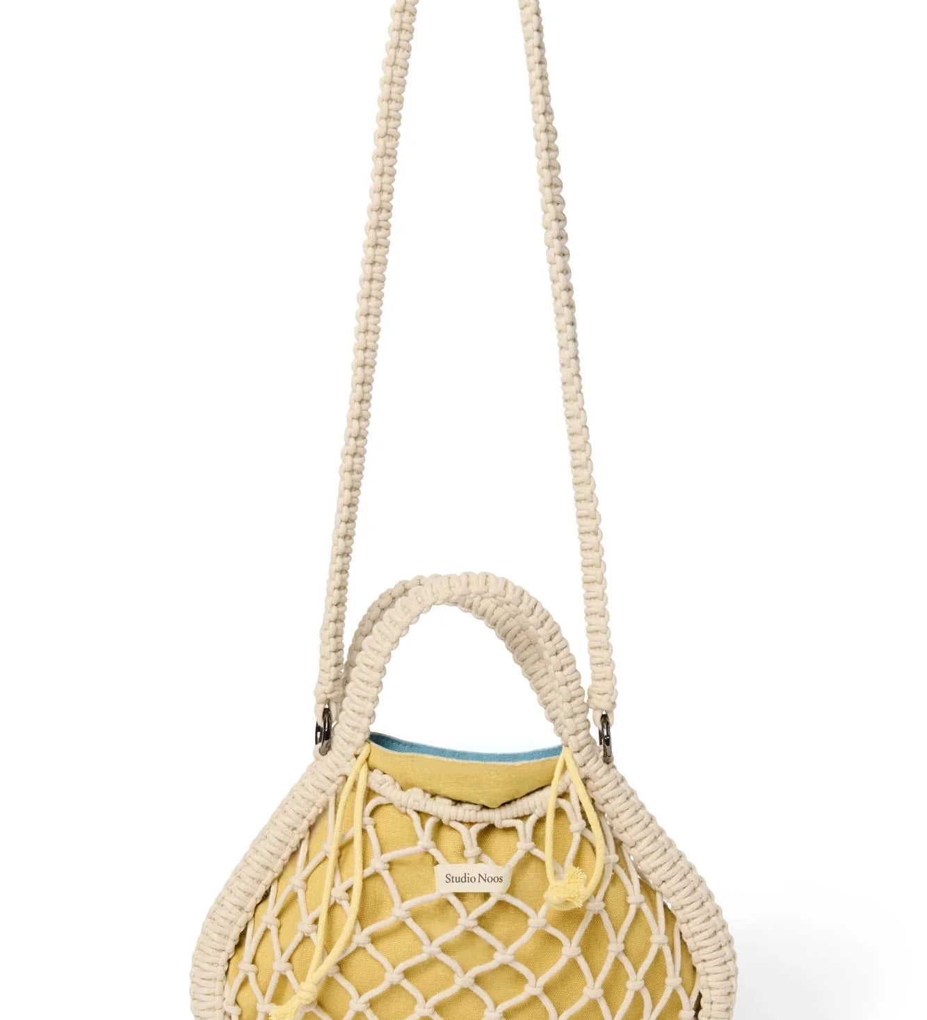 Macrame kabelka STUDIO NOOS Mini Handbag Natural Blue Yellow | Lavly.cz