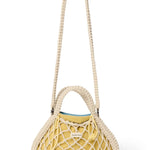 Macrame kabelka STUDIO NOOS Mini Handbag Natural Blue Yellow | Lavly.cz