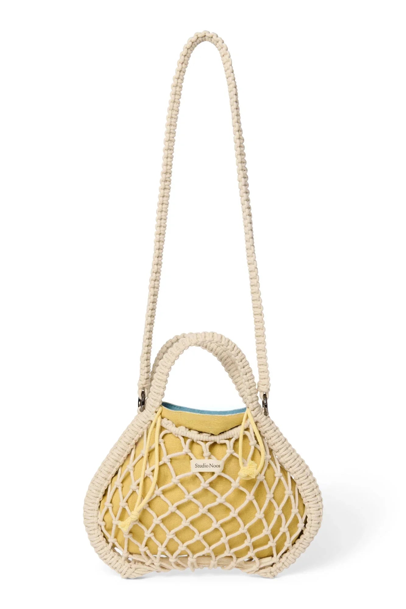 Macrame kabelka STUDIO NOOS Mini Handbag Natural Blue Yellow | Lavly.cz