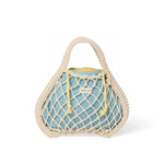 Macrame kabelka STUDIO NOOS Mini Handbag Natural Blue Yellow | Lavly.cz