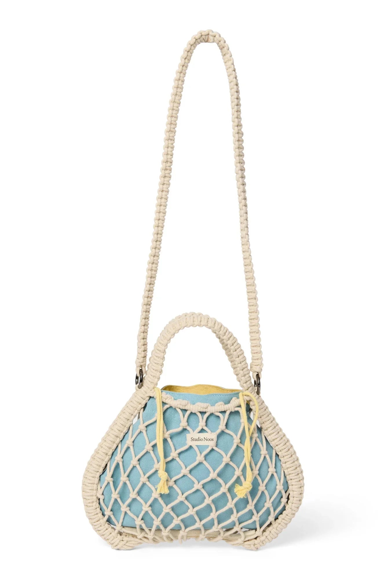 Macrame kabelka STUDIO NOOS Mini Handbag Natural Blue Yellow | Lavly.cz