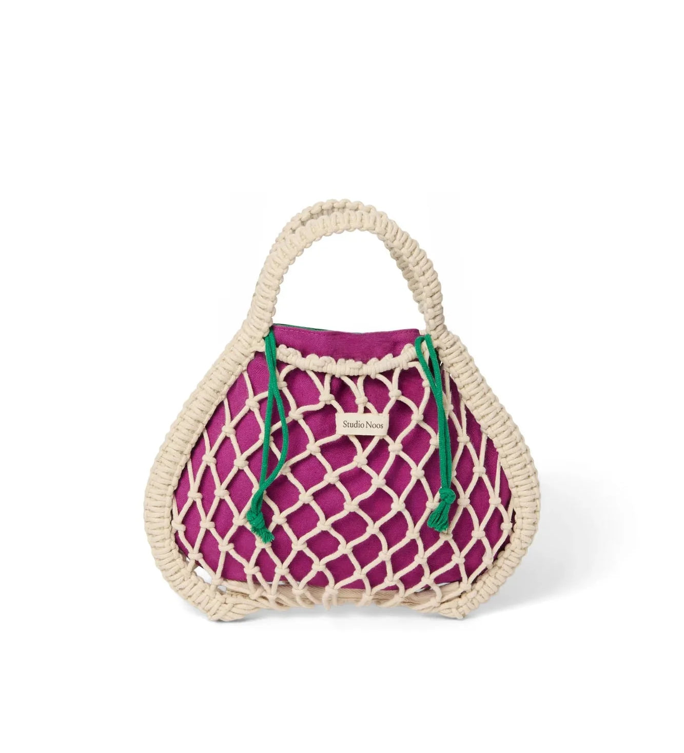 Macrame kabelka STUDIO NOOS Mini Handbag Natural Purple Green | Lavly.cz