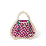 Macrame kabelka STUDIO NOOS Mini Handbag Natural Purple Green | Lavly.cz