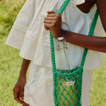 Macrame síťka na láhev STUDIO NOOS Green | Lavly.cz