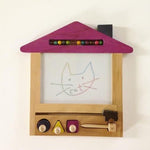 Magnetická kreslicí tabulka Oekaki Domeček s kočičkou | Stylové doplňky pro děti a ženy | Lavly.cz
