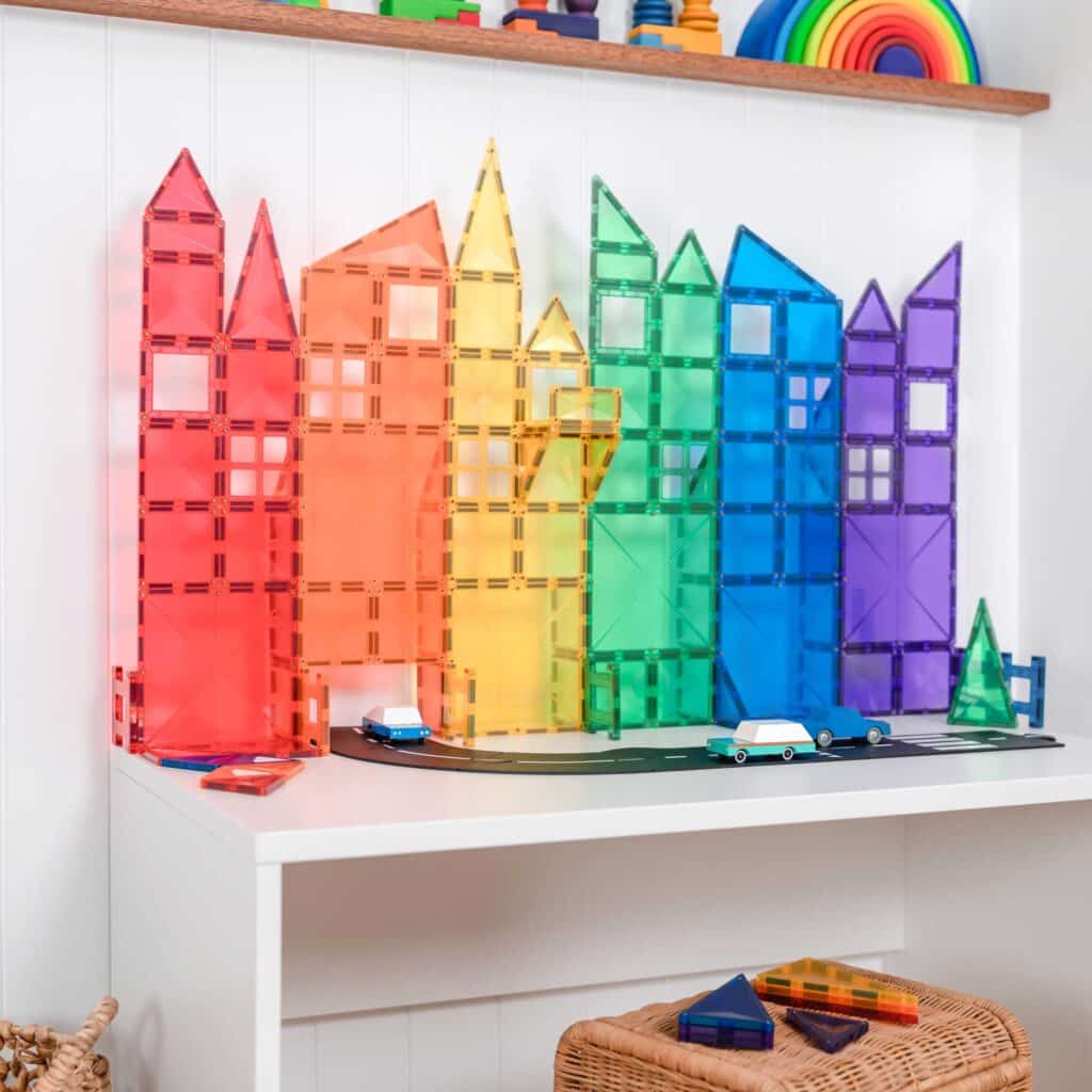 Magnetická stavebnice CONNETIX Rainbow Creative Pack 102 dílů | Stylové doplňky pro děti a ženy | Lavly.cz
