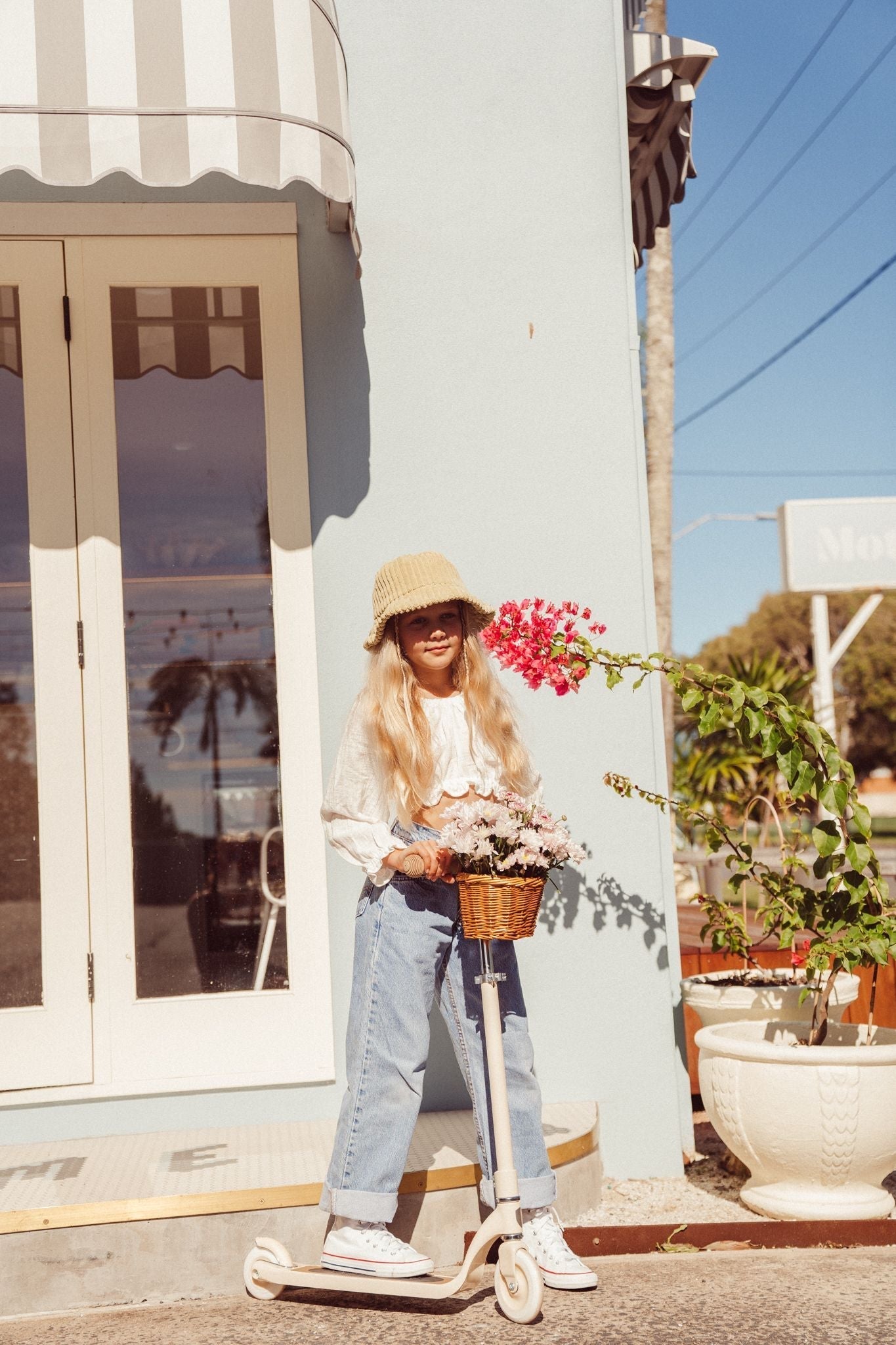 Maxi koloběžka s košíkem BANWOOD Pink | Stylové doplňky pro děti a ženy | Lavly.cz