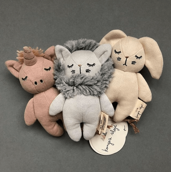 Měkké hračky / chrastítka KONGES SLOJD | Stylové doplňky pro děti a ženy | Lavly.cz