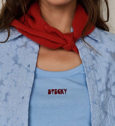 Merino šátek THE STICKY SIS CLUB Chilli | Lavly.cz