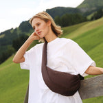 Mini crossbody taška STUDIO NOOS Brown Hearts Puffy | Lavly.cz