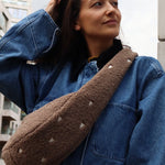 Mini crossbody taška STUDIO NOOS Brown Teddy Hearts | Stylové doplňky pro děti a ženy | Lavly.cz